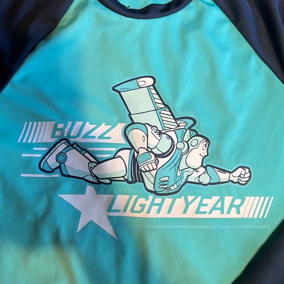 Disney Pixar Toy Story Buzz Lightyear Active Raglan Graphic Tee & Short Set - Picture 2 of 8